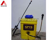 15L Portable Manual Pesticide Sprayer High Durability With Yellow Plastic Drum